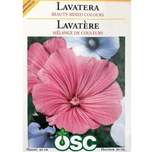 OSC Seeds Lavatera Beauty Mixed Colours Pkg.