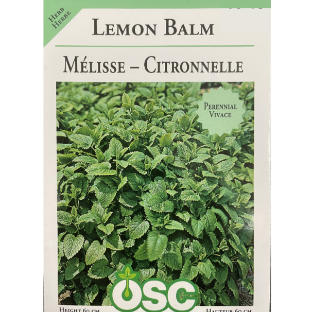 OSC Herb Seeds Lemon Balm Pkg.