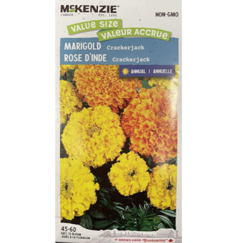 McKenzie Seed Value Size Marigold Crackerjack Pkg