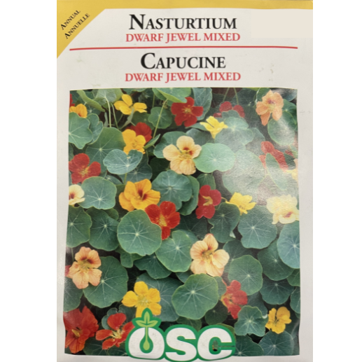 OSC Seeds Nasturtium Dwarf Jewel Mix