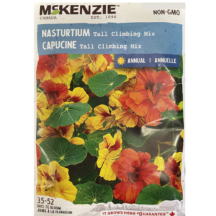 McKenzie Seed Nasturtium Tall Climbing Mix Pkg