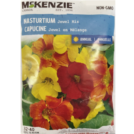 McKenzie Seed Nasturtium Jewel Mixed Pkg.