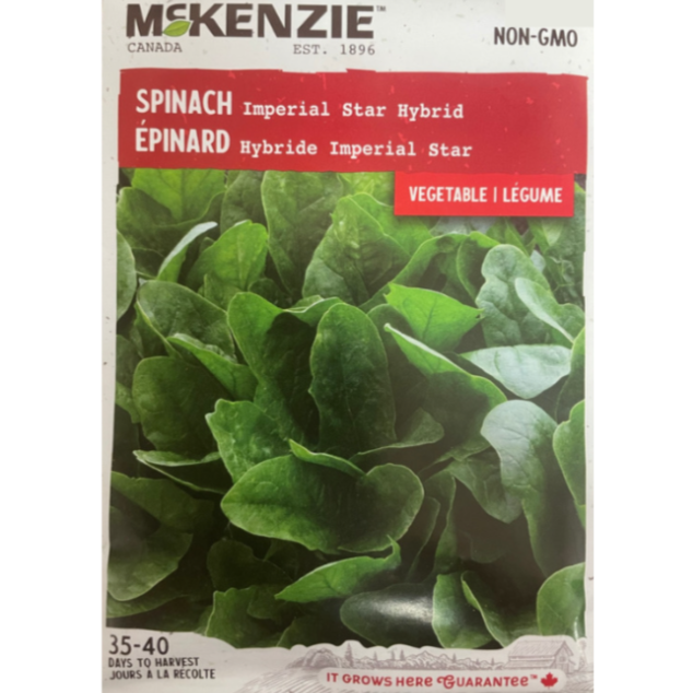 McKenzie Seed Spinach Imperial Hybrid Pkg.