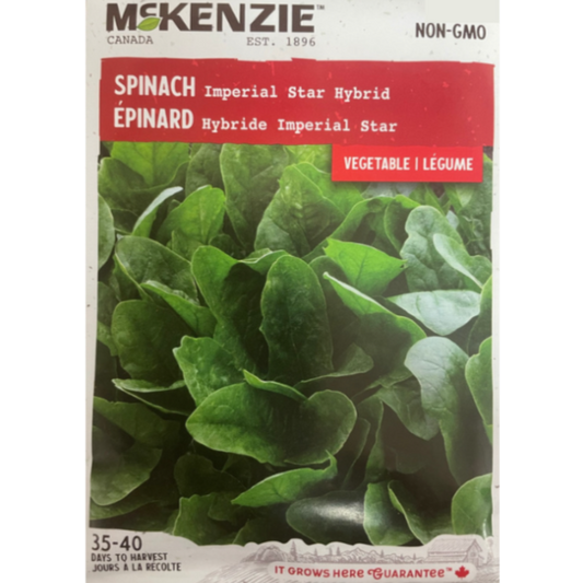 McKenzie Seed Spinach Imperial Hybrid Pkg.