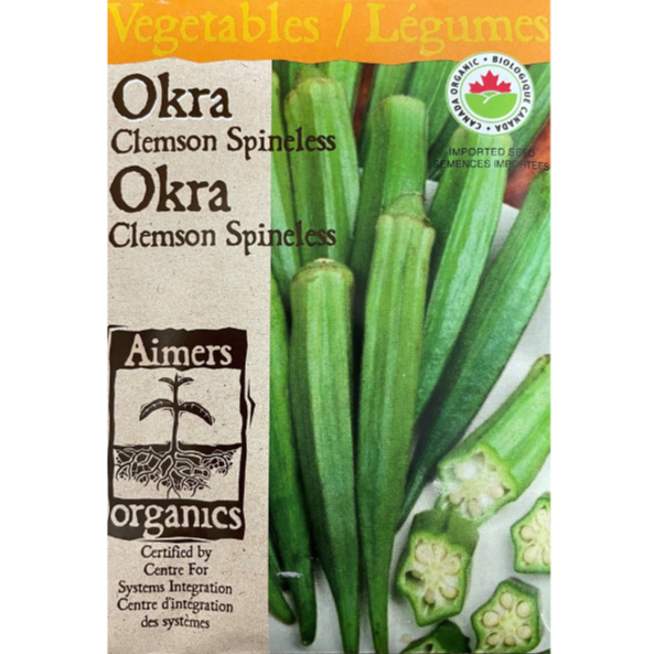 Aimers Organic Okra Clemson Spineless