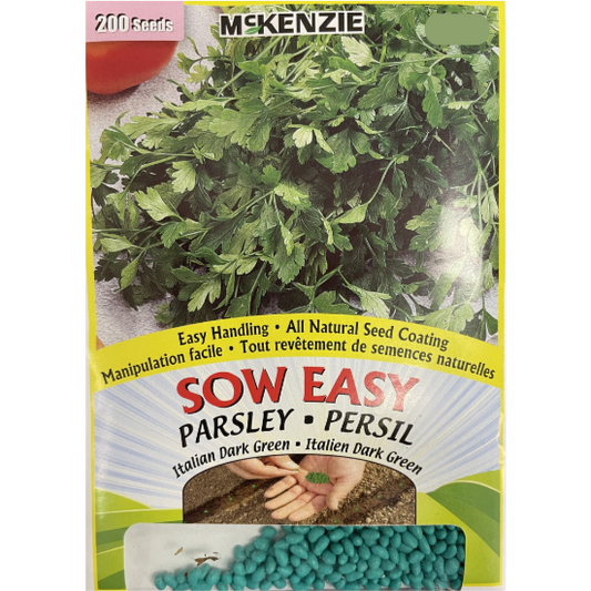 McKenzie Sow Easy Seed Parsley Italian Dark Green