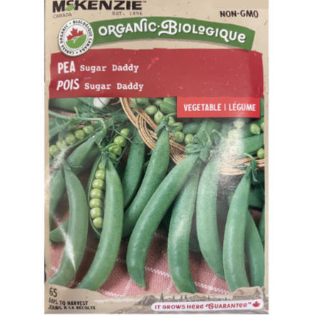 McKenzie Organic Seed Pea Sugar Daddy Pkg.