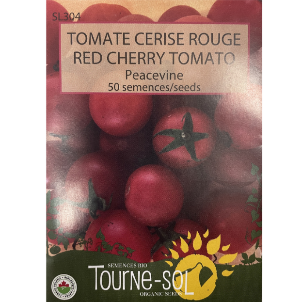 Tourne-Sol Tomato Peacevine Red Cherry Pkg.