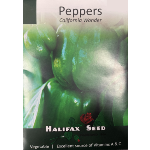 Halifax Seed Pepper California Wonder Pkg.