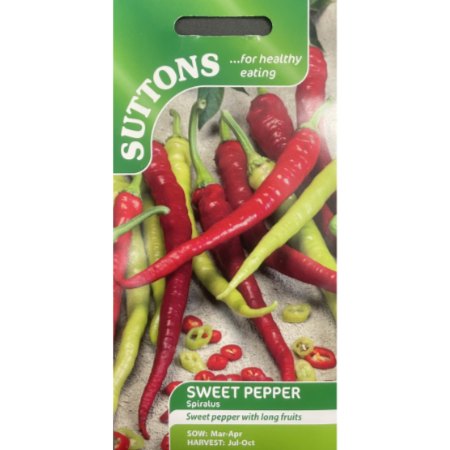 Suttons Seed Pepper Sweet Spiralus Pkg.