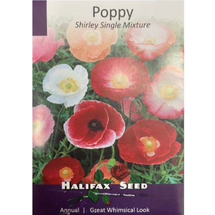 Halifax Seed Poppy Shirley Single Mixture Pkg.