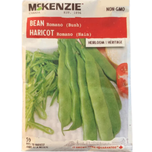 McKenzie Seed Bean Romano Bush Pkg.