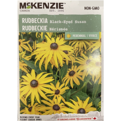 McKenzie Seed Rudbeckia Black-Eyed Susan Pkg