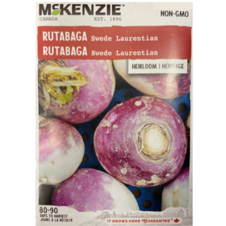 McKenzie Seed Rutabaga Swede Laurentian Pkg.