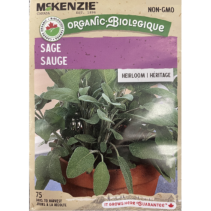 McKenzie Organic Herb Seeds Sage Pkg