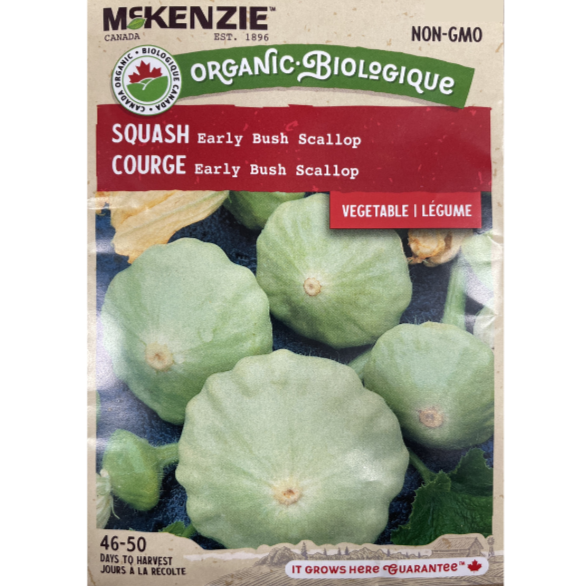 McKenzie Organic Seed Squash Early Bush Pkg.