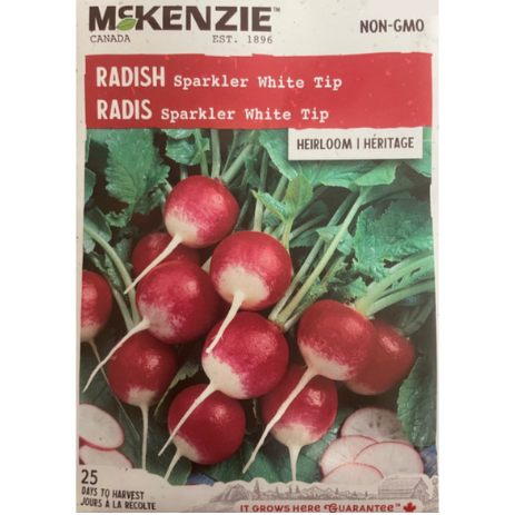 McKenzie Seed Radish Sparkler White Tip Pkg.