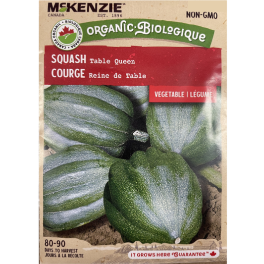 McKenzie Organic Seed Squash Table Queen Pkg.