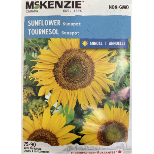 McKenzie Seed Sunflower Sunspot Pkg.