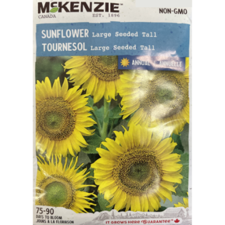 McKenzie Seed Sunflower Large Seeded Tall Pkg.