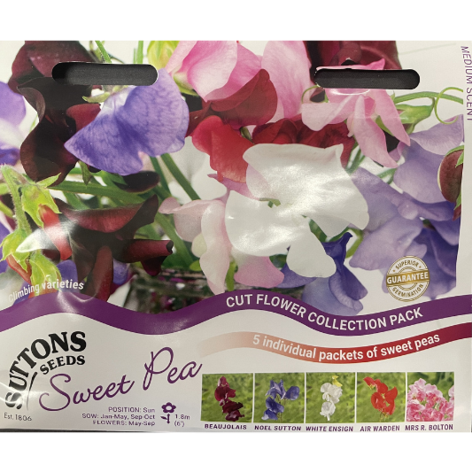 Suttons Seed Sweet Pea Cut Flower Collection