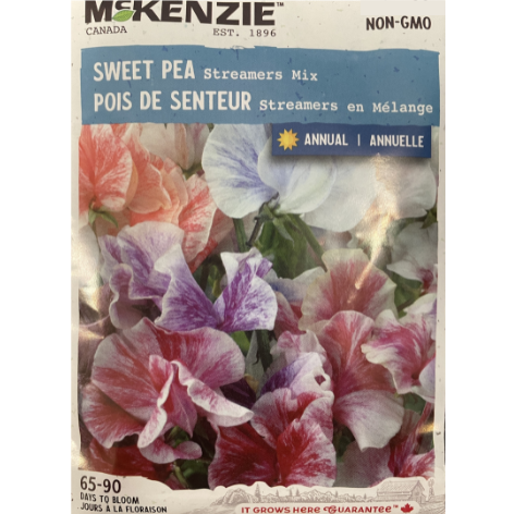 McKenzie Seed Sweet Pea Streamers Mix Pkg.