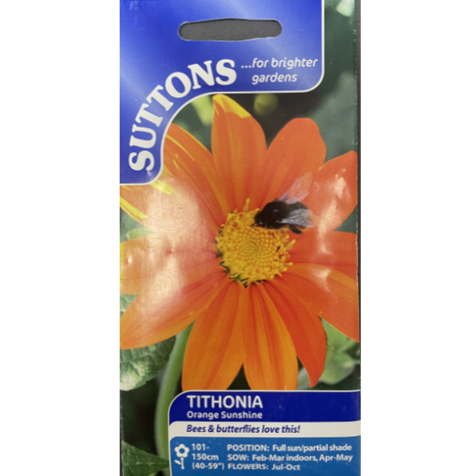 Suttons Seed Tithonia Orange Sunshine