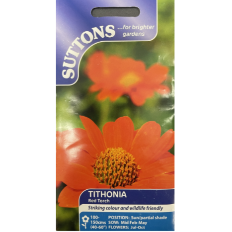 Suttons Seed Tithonia Red Torch Pkg.