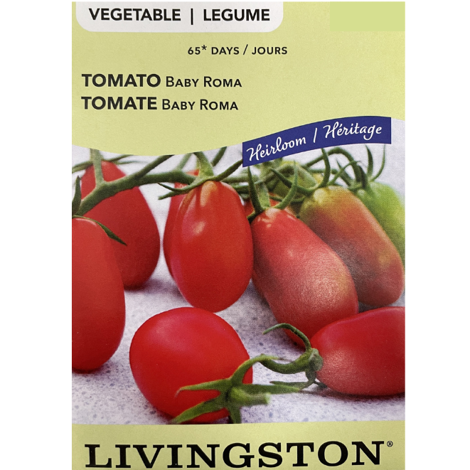 Livingston Seeds Tomato Baby Roma Pkg