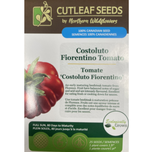 Northern Wildflowers Tomato Costoluto Fiorentino Pkg.