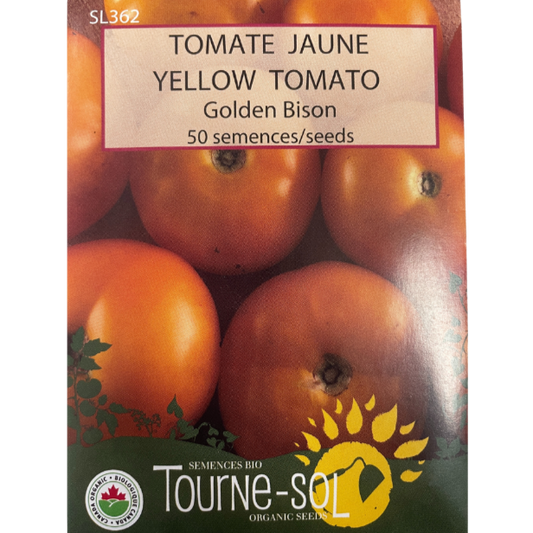 Tourne-Sol Tomato Yellow Golden Bison Pkg.