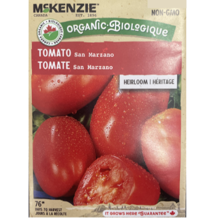 McKenzie Organic Seed Tomato San Marzano Pkg.