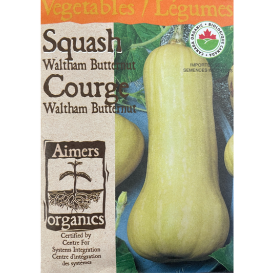 Aimers Organics Squash Waltham Butternut Pkg.