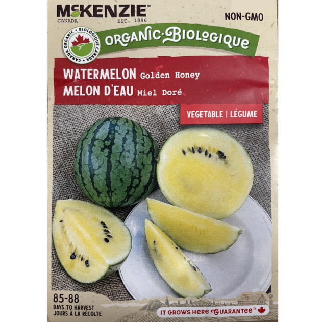 McKenzie Organic Seed Watermelon Golden Honey Pkg.