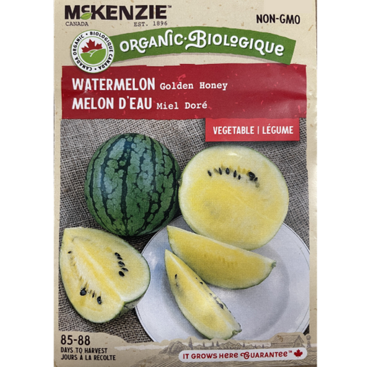 McKenzie Organic Seed Watermelon Golden Honey Pkg.