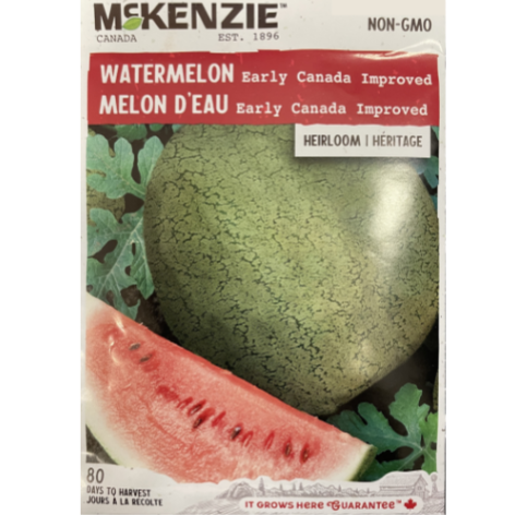 McKenzie Seed Watermelon Early Canada Improved Pkg.