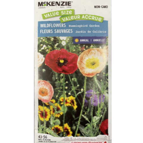 McKenzie Seed Value Size Wildflowers Hummingbird Garden