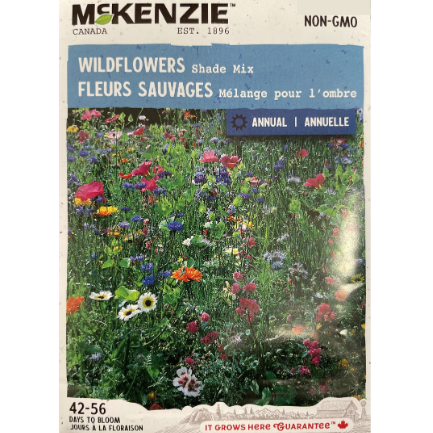 McKenzie Seed Wildflowers Shade Mix Pkg.