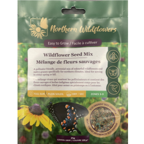 Northern Wildflowers Large Easy to Grow Seed Mix 25g Pkg.