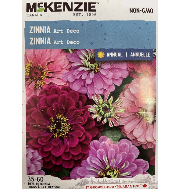 McKenzie Seed Zinnia Art Deco Pkg.