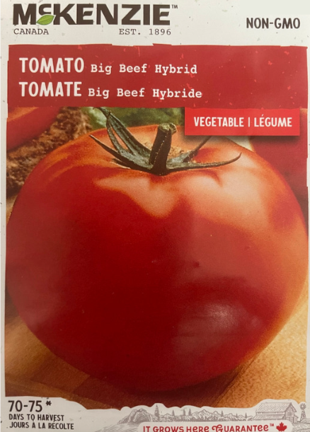 McKenzie Seed Tomato Big Beef Hybrid Pkg.