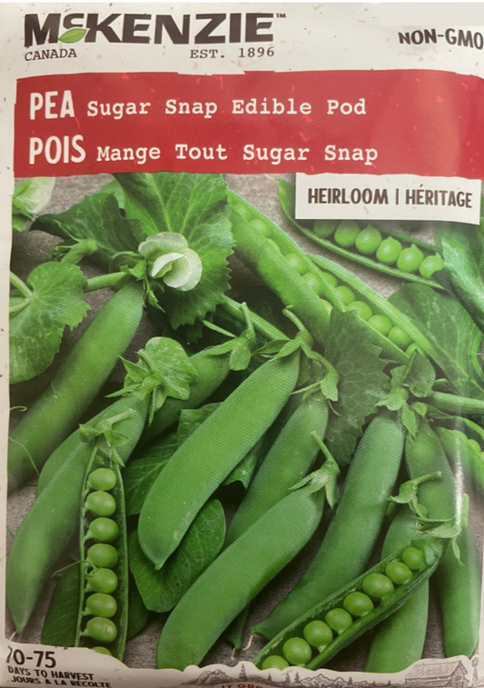 McKenzie Seed Pea Sugar Snap Edible Pod Pkg.